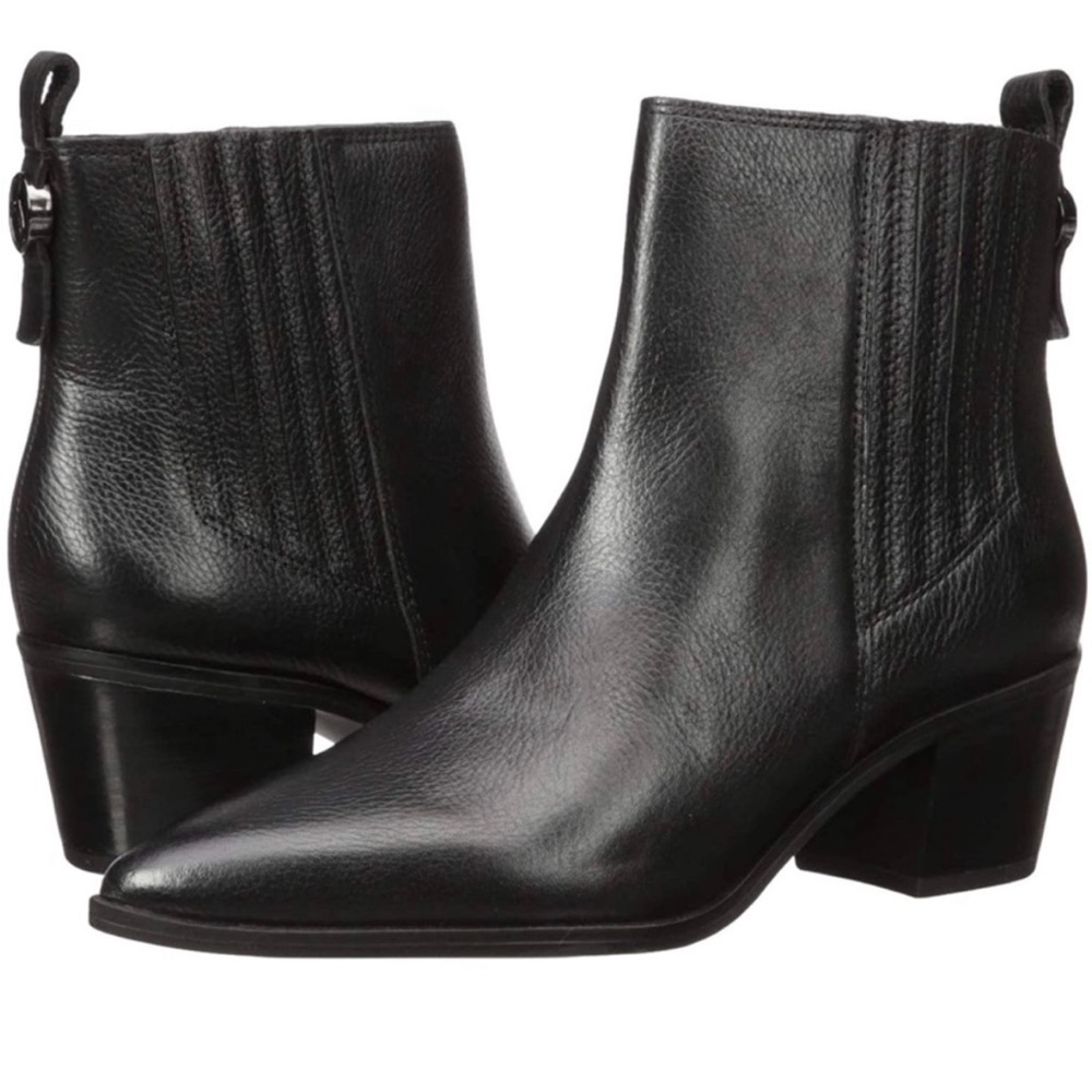 NWT Franco Sarto Shay Bootie Size 11 Black Leather